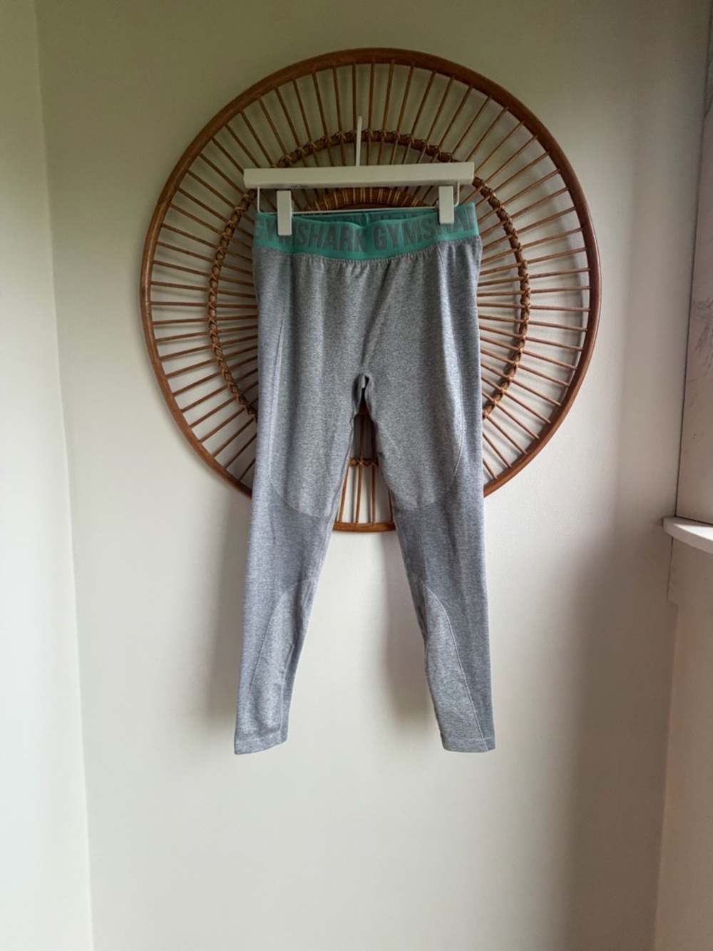 Gymshark Compression Leggings with Mint Waistband